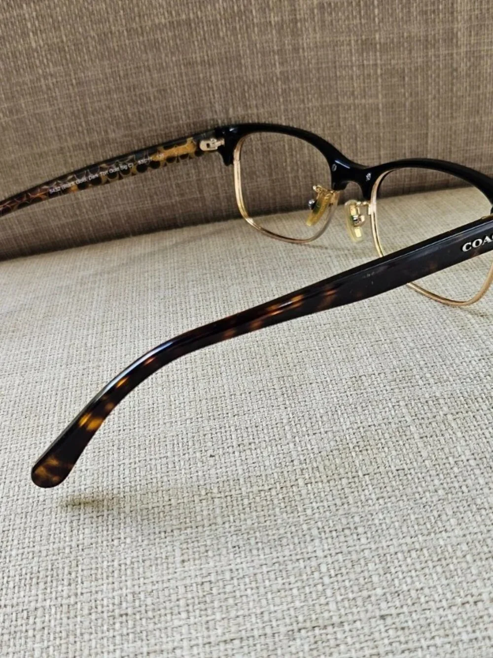 Coach Eyeglasses Black Gold/ Dark Tort Gold Sig C HC6098 Glasses Eyewear